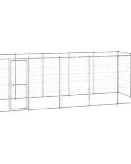 Hundezwinger 12,1 m² – verzinkter Stahl, Außenhaltung