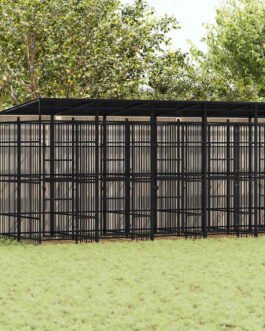 Hundezwinger 18,43 m² – Stahl, Außenhaltung