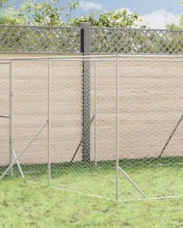 Hundezwinger 4 x 16 x 2 m – verzinkter Stahl, Außenhaltung