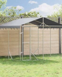 Hundezwinger 3 x 3 x 2,5 m – verzinkter Stahl, Außenhaltung