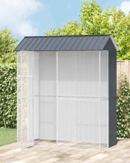 Außenvoliere 215 x 110 x 247 cm – verzinkter Stahl, wetterfest